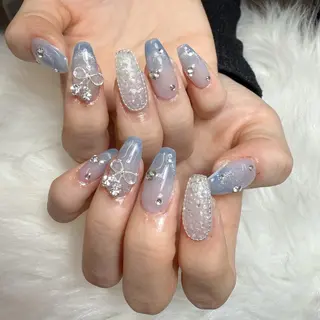 ネイル 🎀nana🫧 ワンホンネイル🎀のネイルデザイン