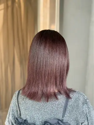 セミロング カラー gite  KOHOKU所属・梓真💐 ツヤ髪　横浜のヘアスタイル