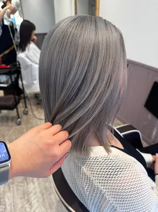 ミディアム カラー 矢場町/ダブルカラー /レイヤー/アリサのヘアスタイル