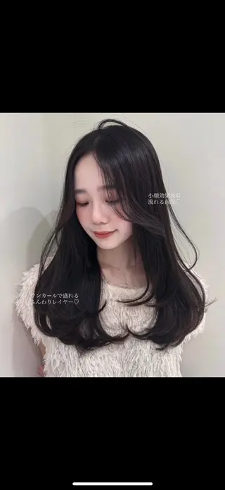 ロング 韓国レイヤー💋/ ワンホン/NANAのヘアスタイル