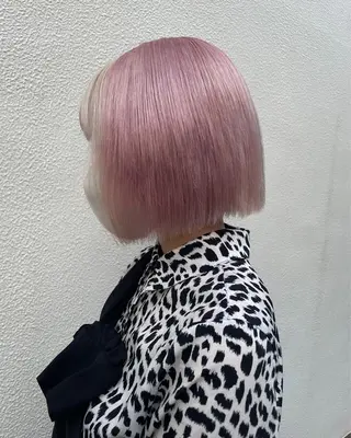 ショート カラー ハイトーン/ブリーチ /ウルフ⛓️MAKIのヘアスタイル