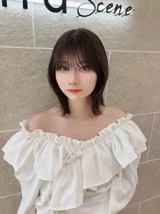 ショート sand clear横浜本店所属・似合わせレイヤー🌟 巻ける縮毛矯正みつきのヘアスタイル