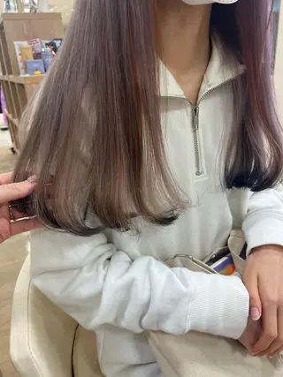 セミロング カラー 暖色専門美容師🎀 お客様満足度◎のヘアスタイル