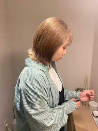 ミディアム カラー メンズ専門/ パーマ特化こーし💈のヘアスタイル