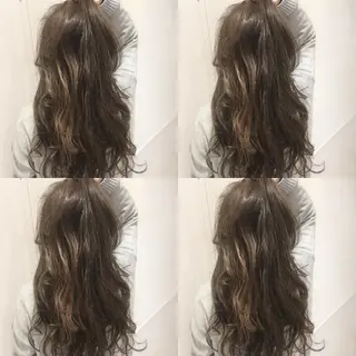 ロング カラー ショート/ボブ/ 白髪ぼかし/しんやのヘアスタイル