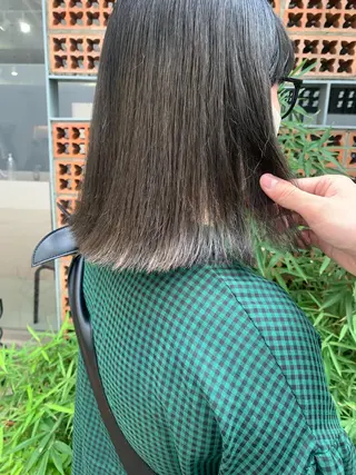 カラー ボブパーマコテ巻き風 パーマNo1深江秀平のヘアスタイル