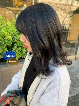 セミロング カラー 🌈re-room EIKI🇰🇷のヘアスタイル