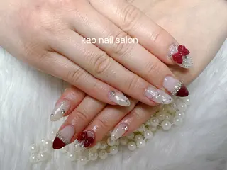 ネイル kao nail マグネット/長さだしのネイルデザイン
