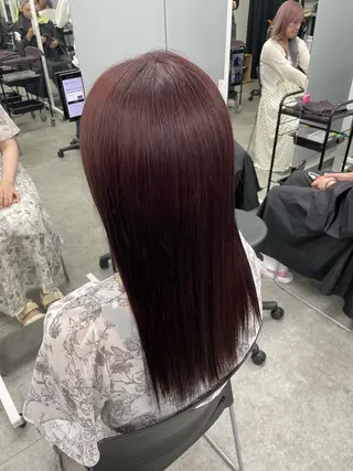 ロング カラー トレンド暖色ヘア🍒 miu🍒のヘアスタイル