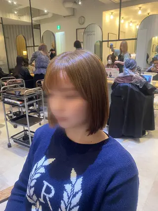 カラー 髪質改善＆トリートメント over hair所沢店所属・韓国風/レイヤー/ 𝑵𝒂𝒏𝒂🩶のヘアスタイル