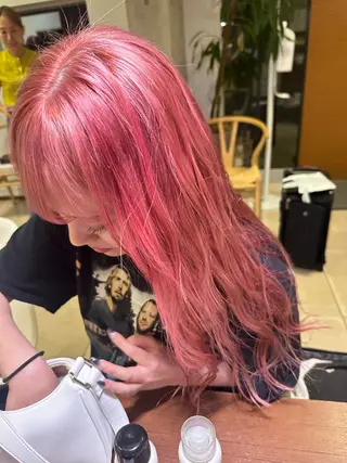 ロング カラー waku所属・juna🌺/海外 ヘア/ハイトーンのヘアスタイル