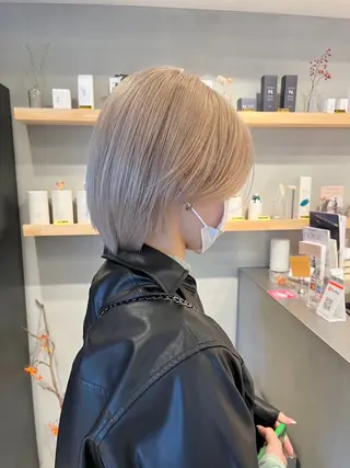 ショート 🌿艶ハイトーン/ 似合わせヘア/ショウのヘアスタイル