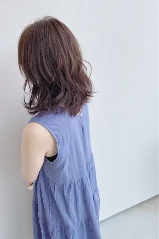 ミディアム カラー PARAISO南公園店所属・パライソ南公園店小嶋 さつきのヘアスタイル