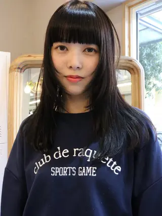 セミロング カラー 松村 澪里のヘアスタイル