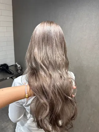 ロング ハイトーンカラー 縮毛矯正/ジャックのヘアスタイル