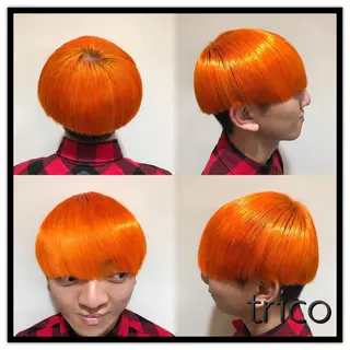 ショート カラー メンズ 似合わせ/ブリーチ カラー.岡田友仁のヘアスタイル