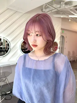 ミディアム カラー 原宿/似合わせ/髪質 改善/レイヤー/優希のヘアスタイル