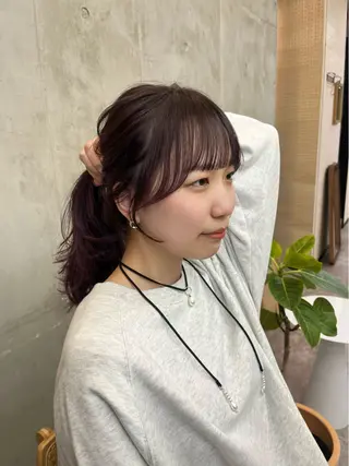 ミディアム カラー SALT WATER所属・🫐 𝐌𝐚𝐨 🫐似合わせcutのヘアスタイル