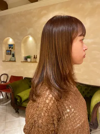 ロング ボブ ホノカのヘアスタイル