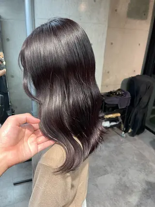 ミディアム カラー route 【ルート】所属・髪質改善/堀江 ケアカラーtoshiのヘアスタイル