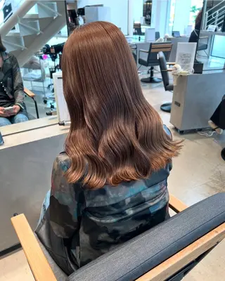 ロング カラー パーマモデル募集中 松岡彩加🎀のヘアスタイル