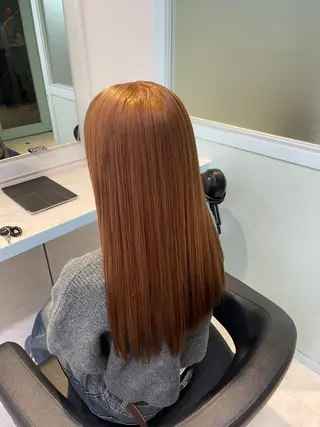 カラー 🍒♡艶髪暖色カラー saaya♡🍒のヘアスタイル