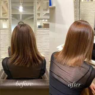 セミロング 【nui 茨木】 原田美紅のヘアスタイル