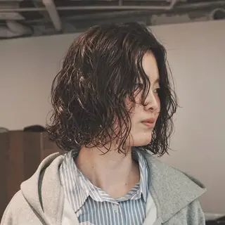 ショート パーマ レディースパーマ🍭 /大阪/福島駅/りなのヘアスタイル