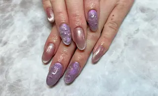 ネイル ネイルリボン 受付スタッフのネイルデザイン