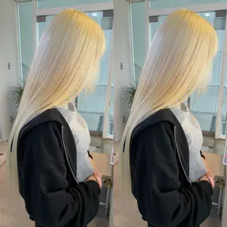 ロング カラー yori SAPPORO所属・yoriダブルカラー 代表すがわらのヘアスタイル