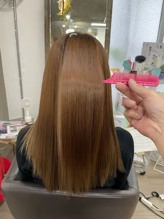 ロング プルエクステ/潤艶 最強矯正/西野入のヘアスタイル