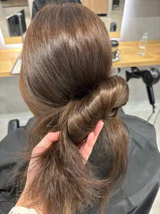 ロング ゆみこ カラーモデル募集中のヘアスタイル