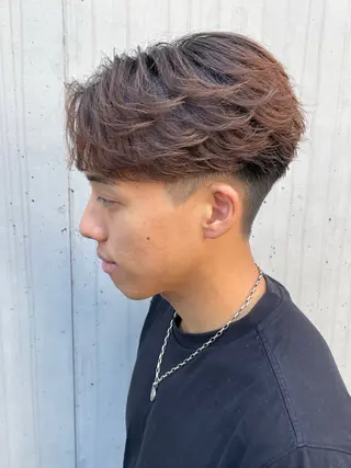 ショート カラー パーマ ヘアアレンジ メンズ 亀井隆汰/メンズ専門 パーマ特化美容師のヘアスタイル