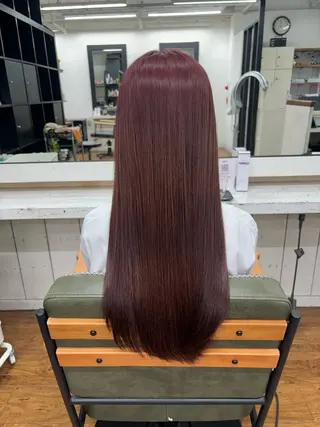 ロング カラー 香野 優子のヘアスタイル