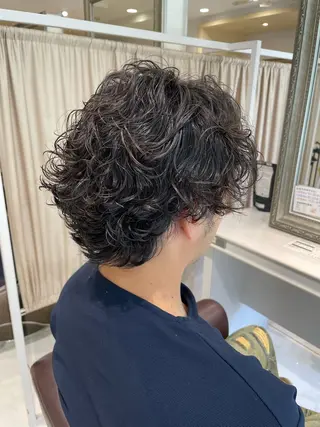 パーマ メンズ 前田 夏実/メンズカットのヘアスタイル