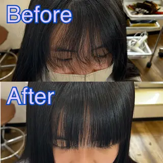 ロング パーマ きむえり/髪質改善 /セット/カラーのヘアスタイル