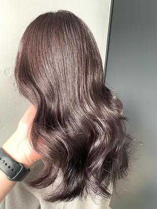 セミロング カラー 髪質改善/レイヤー ストウシンゴのヘアスタイル