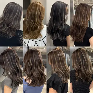 セミロング カラー ハイライト／髪質改善 裕樹のヘアスタイル