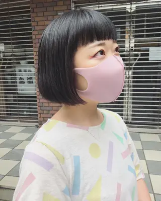 ショート カラー 長井 美佳のヘアスタイル