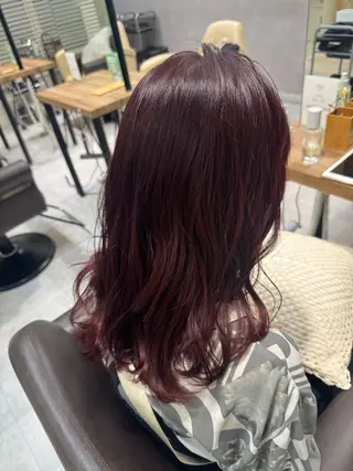 カラー 🫧毛先カット 🫧山中沙希のヘアスタイル