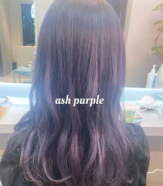 セミロング カラー 岡野 静華のヘアスタイル