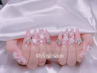 ネイル MxS Nail 【長さだし/フィルイン/マグネット/ワンホンネイル/韓国ネイル/パラジェル】所属・M×S Nail みなのネイルデザイン