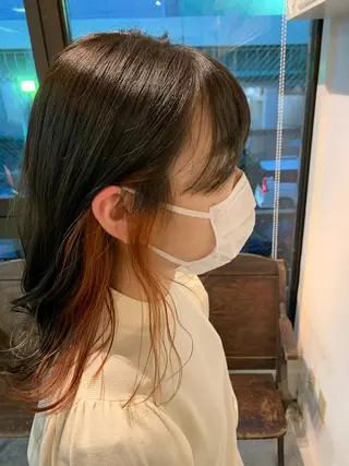 セミロング カラー ヘアアレンジ 山崎 澪 レイヤーカット/大宮のヘアスタイル