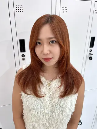 ロング カラー ヘアアレンジ 𝐠𝐢𝐫𝐥𝐲 𝐦𝐨𝐝𝐞🖤のヘアスタイル