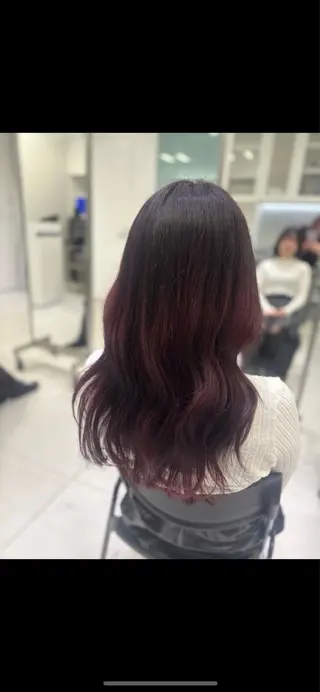 セミロング little link福岡所属・今村 詩のヘアスタイル