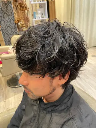 ショート パーマ メンズ Suzuki Atsushiのヘアスタイル