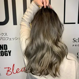 セミロング カラー レイヤー×髪質改善 ×透明感/杉田 圭のヘアスタイル