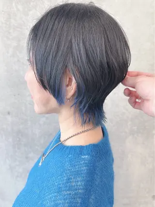 ショート 小顔ボブ/お悩み解決 /ボブパーマ/とういのヘアスタイル