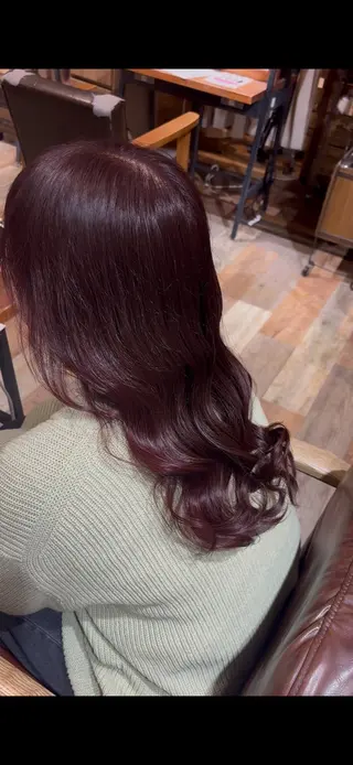 セミロング カラー エクステ/艶カラー /まつパ🌎はるかのヘアスタイル