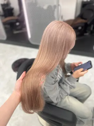 ロング カラー パーマ ヘアアレンジ メンズ キッズ ♥️韓国ヘア レイヤー♥️ゆりのヘアスタイル